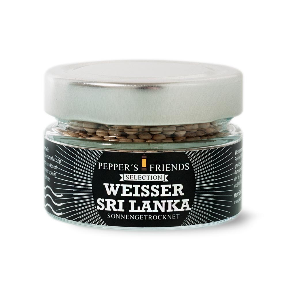 Weißer Pfeffer aus Sri Lanka